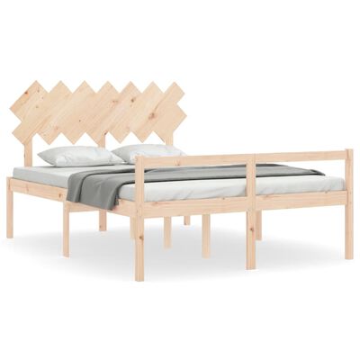 vidaXL Senior Bed without Mattress King Size Solid Wood