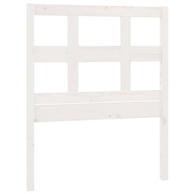 vidaXL Bed Headboard White 95.5x4x100 cm Solid Wood Pine