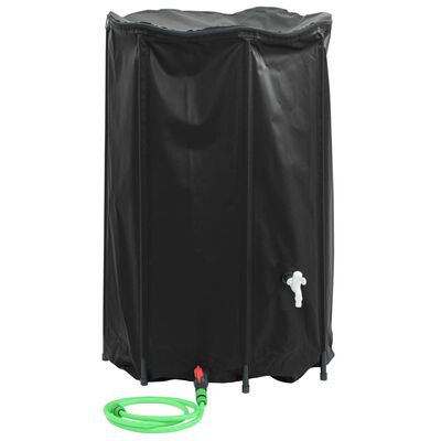 vidaXL Water Tank with Tap Foldable 1000 L PVC