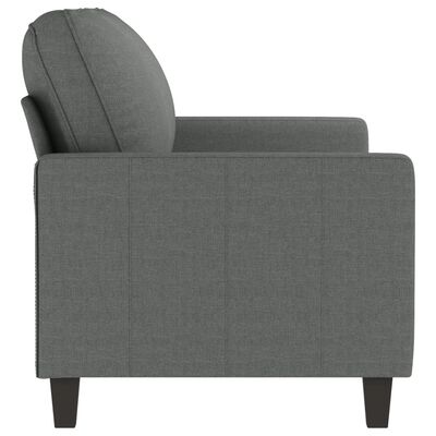 vidaXL 2-Seater Sofa Dark Grey 140 cm Fabric