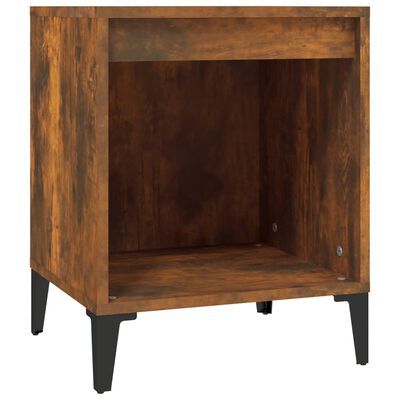 vidaXL Bedside Cabinet Smoked Oak 40x35x50 cm