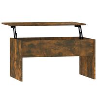 vidaXL Coffee Table Smoked Oak 80x50.5x41.5 cm Engineered Wood