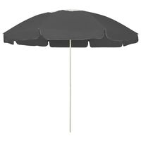 vidaXL Beach Umbrella Anthracite 240 cm