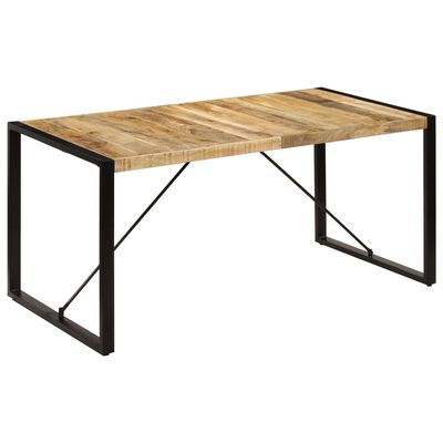 vidaXL Dining Table 160x80x75 cm Solid Mango Wood