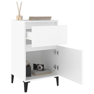 vidaXL Bedside Cabinets 2 pcs White 40x35x70 cm