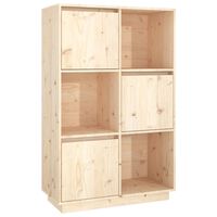 vidaXL Highboard 74x35x117 cm Solid Wood Pine