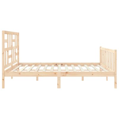 vidaXL Bed Frame without Mattress Super King Size Solid Wood Pine