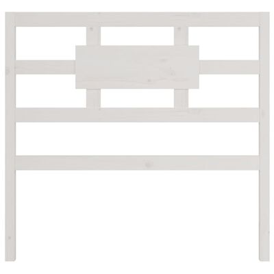 vidaXL Bed Headboard White 95.5x4x100 cm Solid Wood Pine