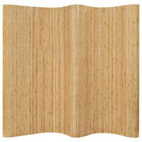 vidaXL Room Divider Bamboo 250x165 cm Natural