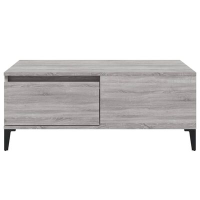 vidaXL Coffee Table Grey Sonoma 90x50x36.5 cm Engineered Wood