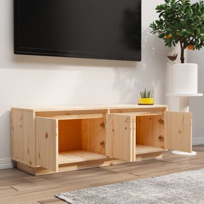 vidaXL TV Cabinet 110x34x40 cm Solid Wood Pine