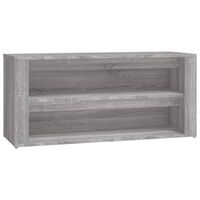 vidaXL Shoe Rack Grey Sonoma 100x35x45 cm Engineered Wood