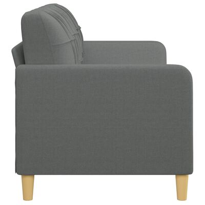 vidaXL 3-Seater Sofa Dark Grey 180 cm Fabric