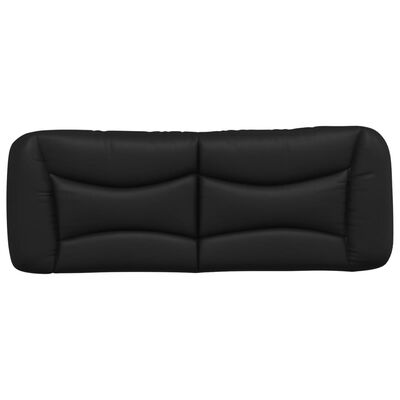 vidaXL Headboard Cushion Black 137 cm Double Faux Leather