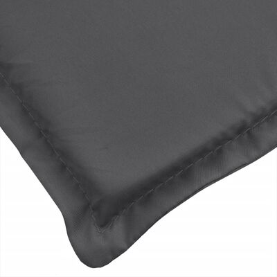 vidaXL Deck Chair Cushion Melange Anthracite (75+105)x50x3 cm Fabric