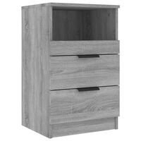 vidaXL Bedside Cabinet Grey Sonoma Engineered Wood