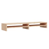 vidaXL Monitor Stand 100x24x13 cm Solid Wood Pine