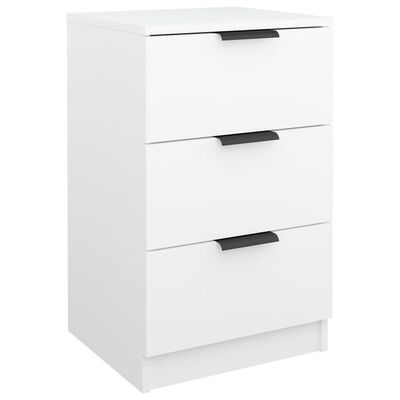 vidaXL Bedside Cabinets 2 pcs White 40x36x65 cm