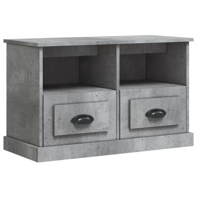 vidaXL TV Cabinet Concrete Grey 80x35x50 cm Engineered Wood