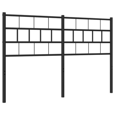 vidaXL Metal Headboard Black 135 cm