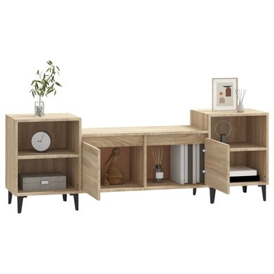 vidaXL TV Cabinet Sonoma Oak 160x35x55 cm Engineered Wood