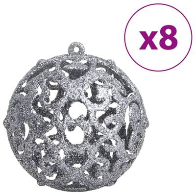 vidaXL Christmas Baubles 100 pcs Blue and Silver 3 / 4 / 6 cm