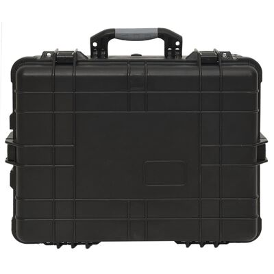 vidaXL Wheeled Flight Case Black 58x45x27 cm PP