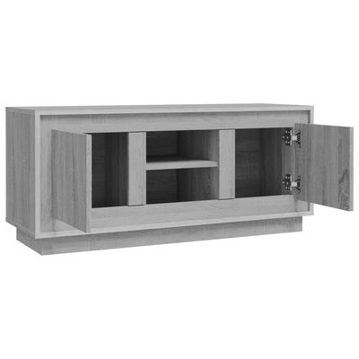 vidaXL TV Cabinet Grey Sonoma 102x35x45 cm Engineered Wood