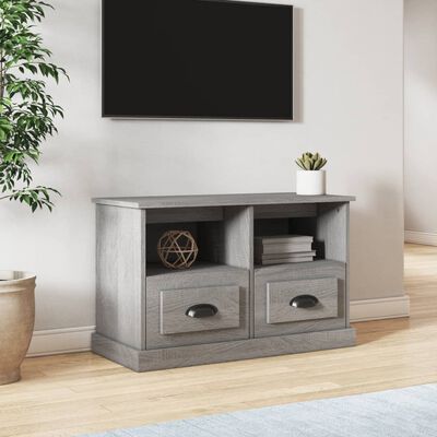 vidaXL TV Cabinet Grey Sonoma 80x35x50 cm Engineered Wood