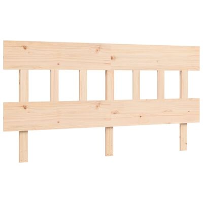 vidaXL Bed Frame without Mattress King Size Solid Wood