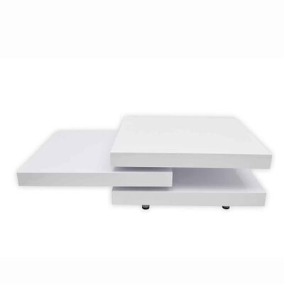 vidaXL Coffee Table 3 Tiers High Gloss White