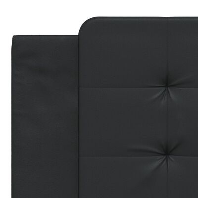 vidaXL Bed Frame without Mattress Black 180x200 cm Super King Faux Leather