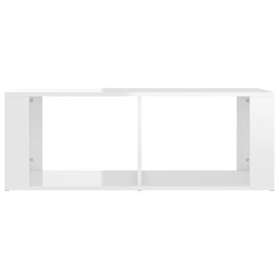vidaXL Coffee Table High Gloss White 100x50x36 cm Engineered Wood