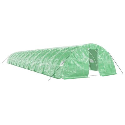 vidaXL Greenhouse with Steel Frame Green 110 m² 22x5x2.3 m