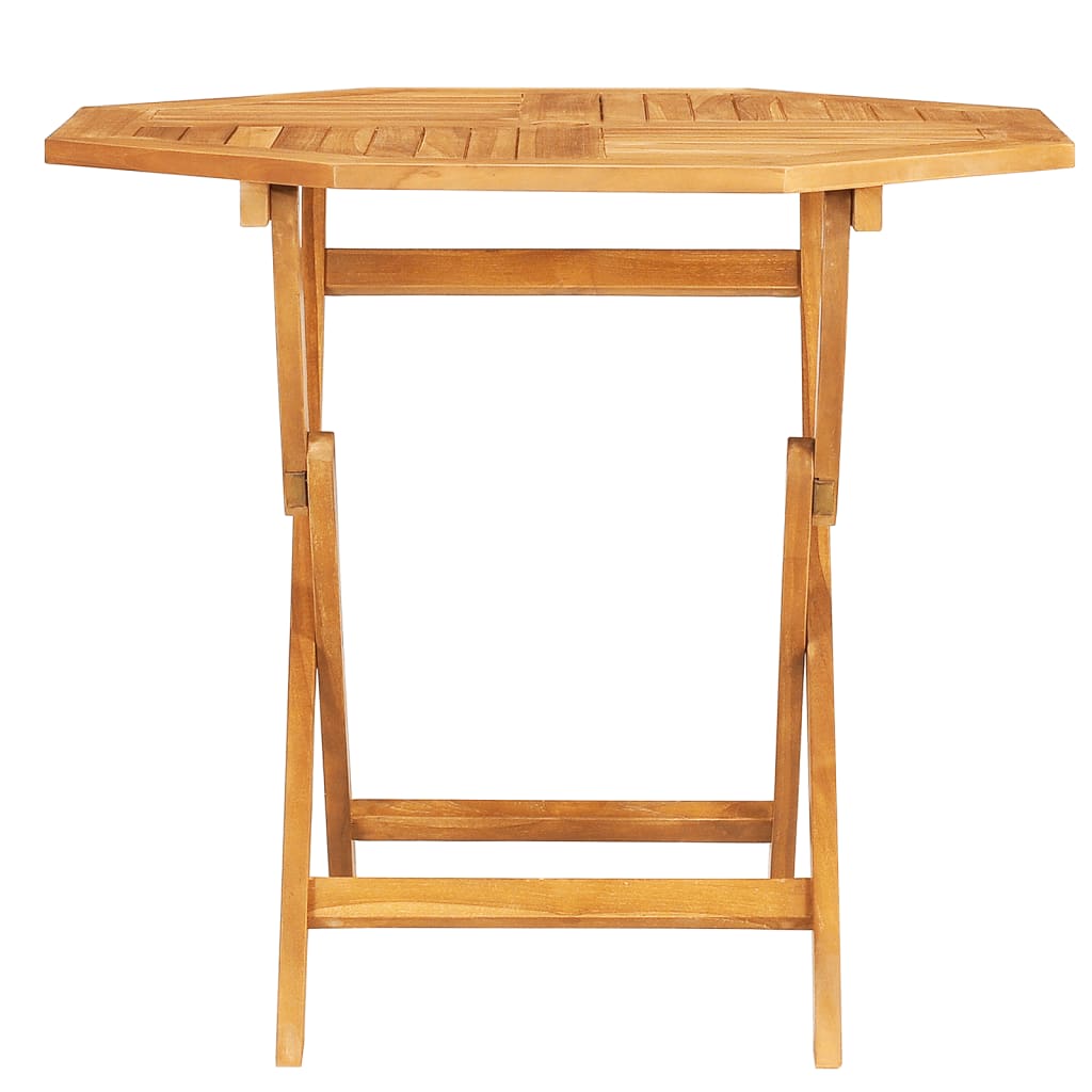 vidaXL Folding Garden Table 85x85x76 cm Solid Teak Wood