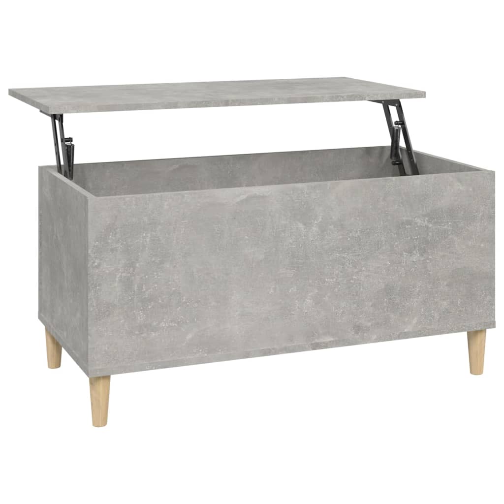 vidaXL Coffee Table Concrete Grey 90x44.5x45 cm Engineered Wood