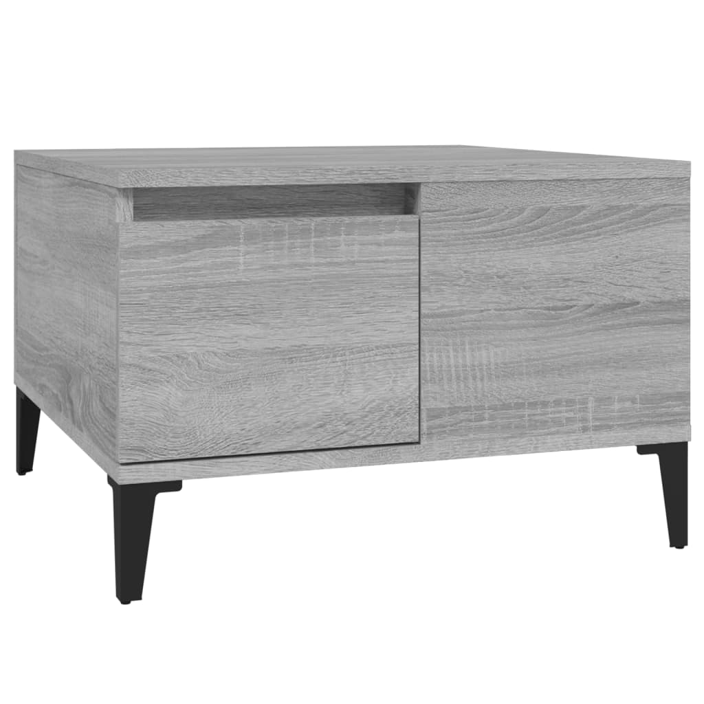 vidaXL Coffee Table Grey Sonoma 55x55x36.5 cm Engineered Wood