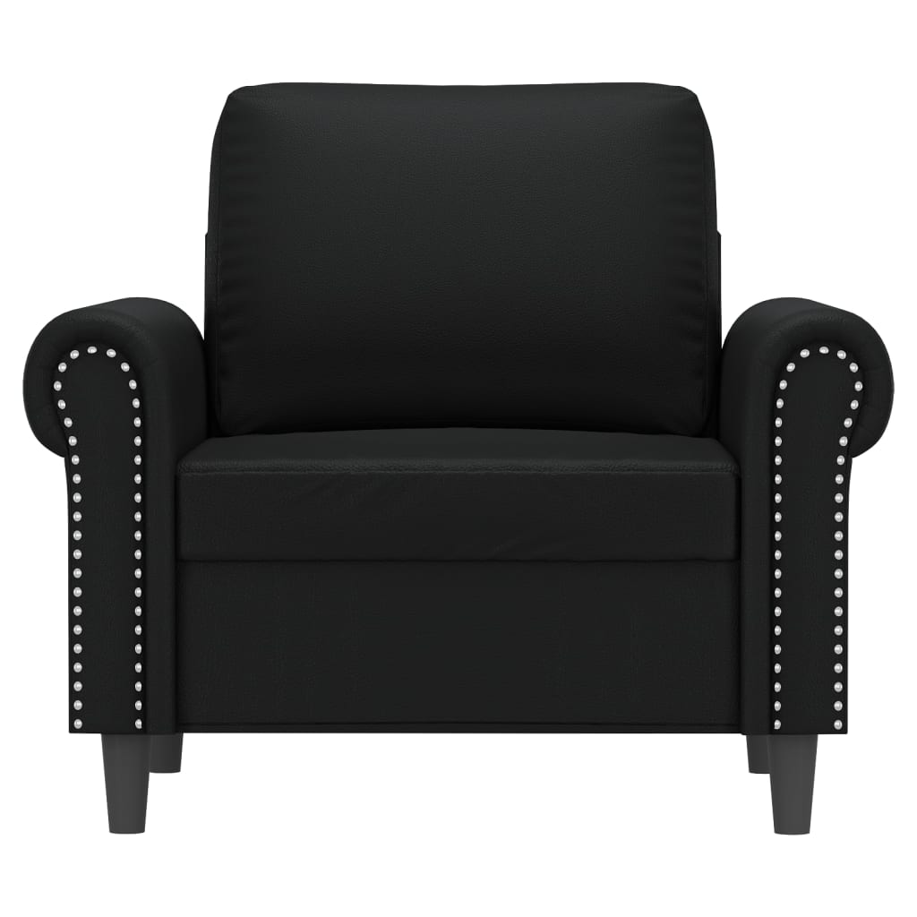 vidaXL Sofa Chair Black 60 cm Faux Leather