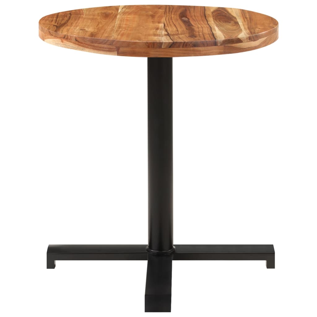 vidaXL Bistro Table Round Ø70x75 cm Solid Acacia Wood