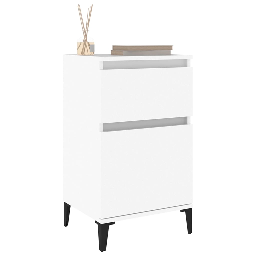 vidaXL Bedside Cabinets 2 pcs White 40x35x70 cm