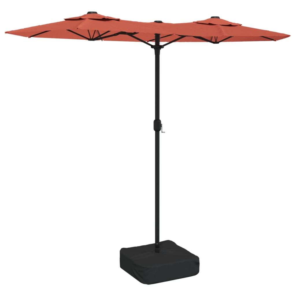 vidaXL Double-Head Garden Parasol Terracotta 316x240 cm