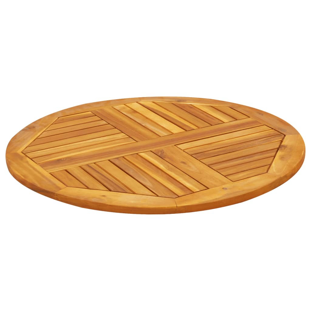 vidaXL Table Top Ø80x2.2 cm Round Solid Wood Acacia