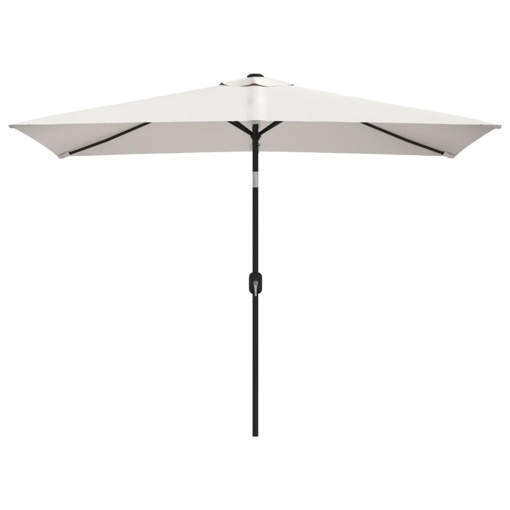 vidaXL Garden Parasol 200 x 300 cm Sand White Rectangular