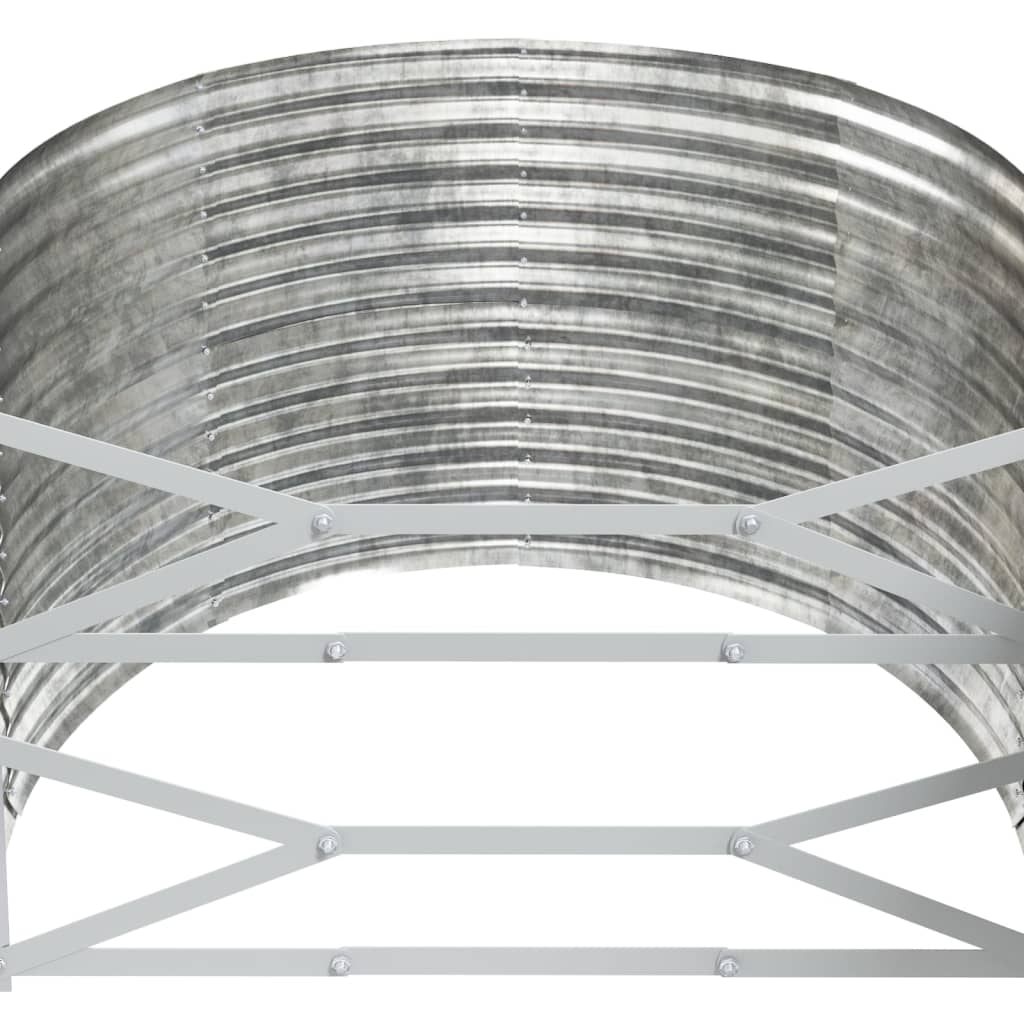 vidaXL Garden Raised Bed Powder-coated Steel 175x100x68 cm Silver