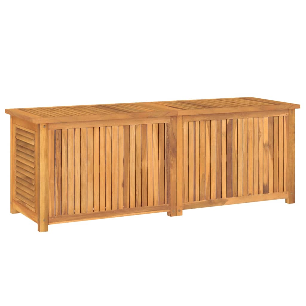 vidaXL Garden Storage Box with Bag 150x50x53 cm Solid Wood Teak