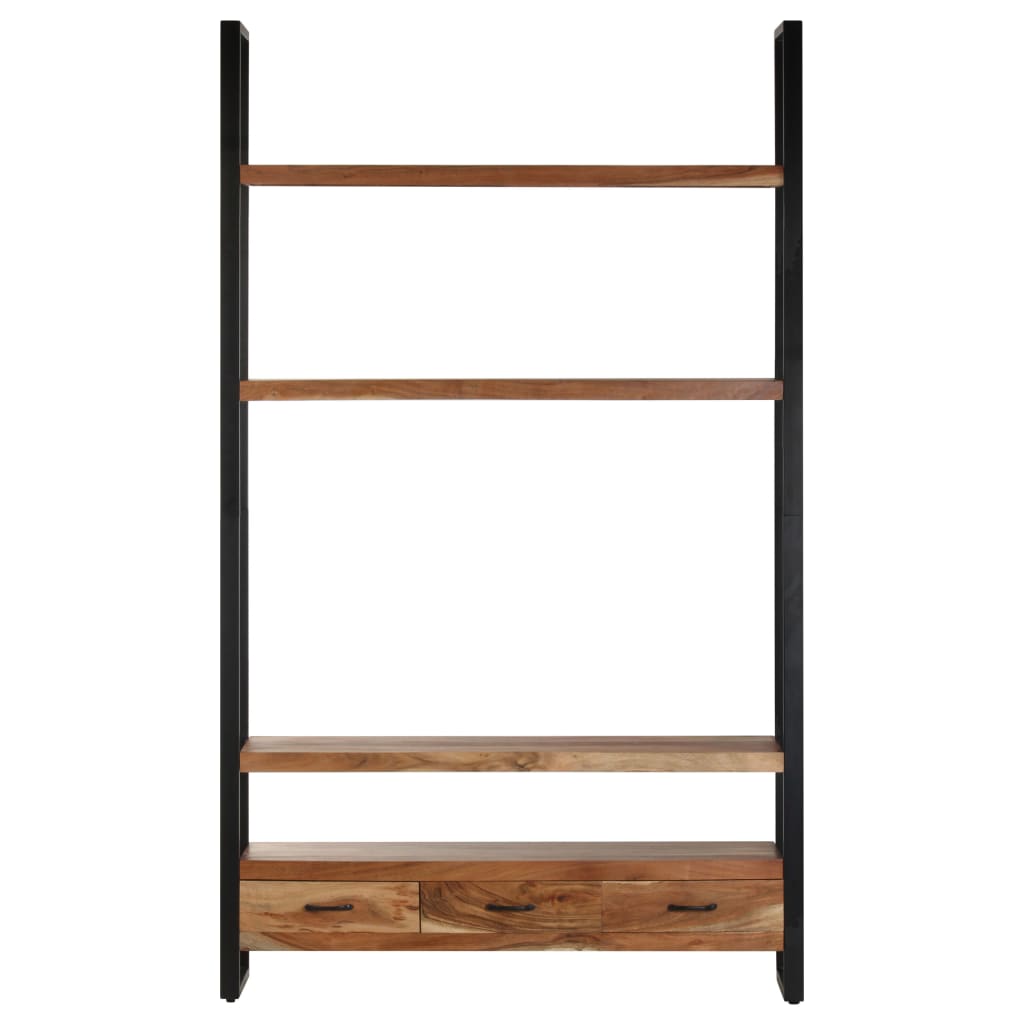 vidaXL Bookshelf 118x30x200 cm Solid Acacia Wood