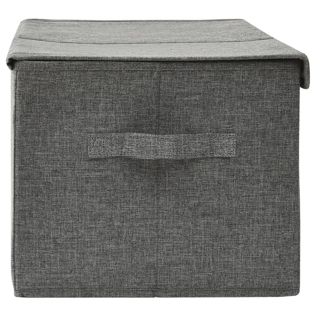 vidaXL Storage Box Fabric 50x30x25 cm Anthracite