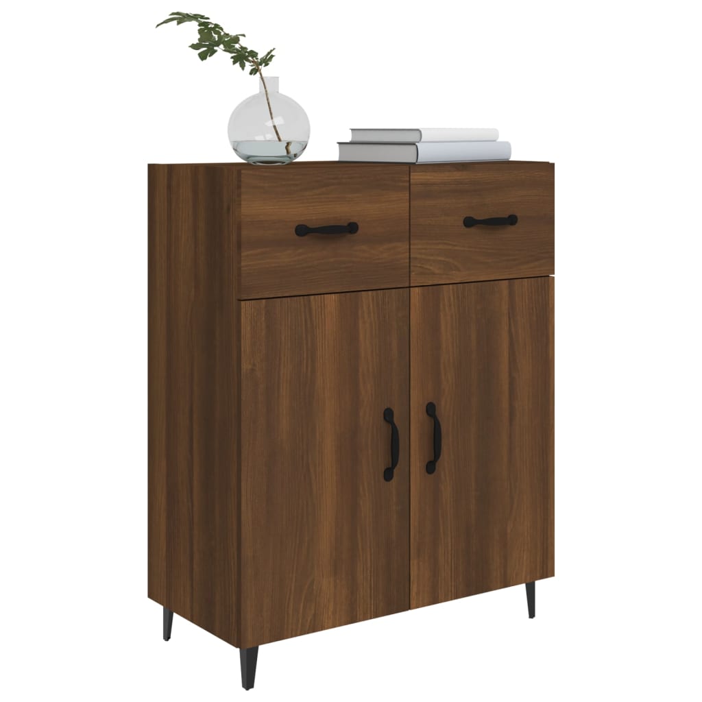 vidaXL Sideboard Brown Oak 69.5x34x90 cm Engineered Wood