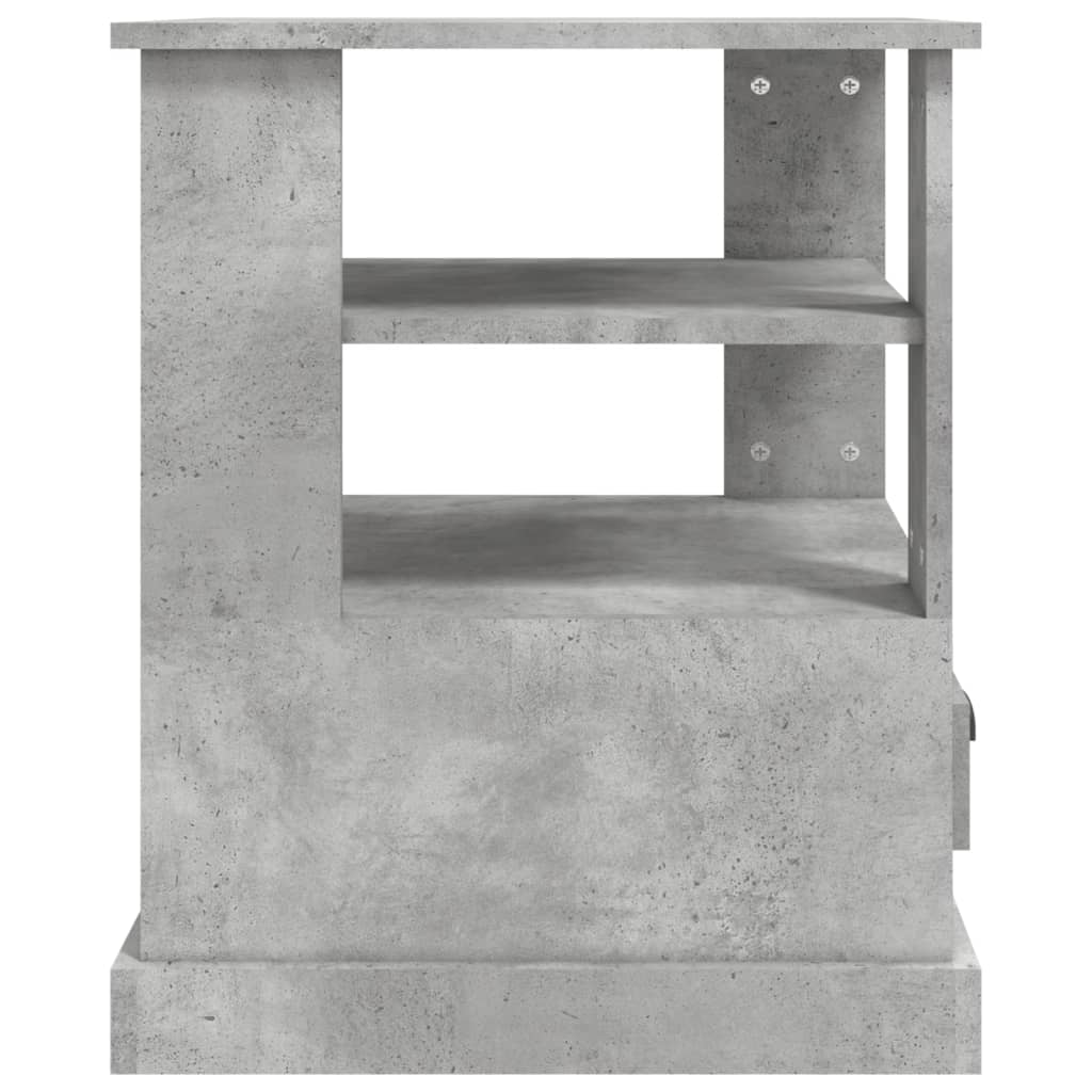 vidaXL Side Table Concrete Grey 50x50x60 cm Engineered Wood