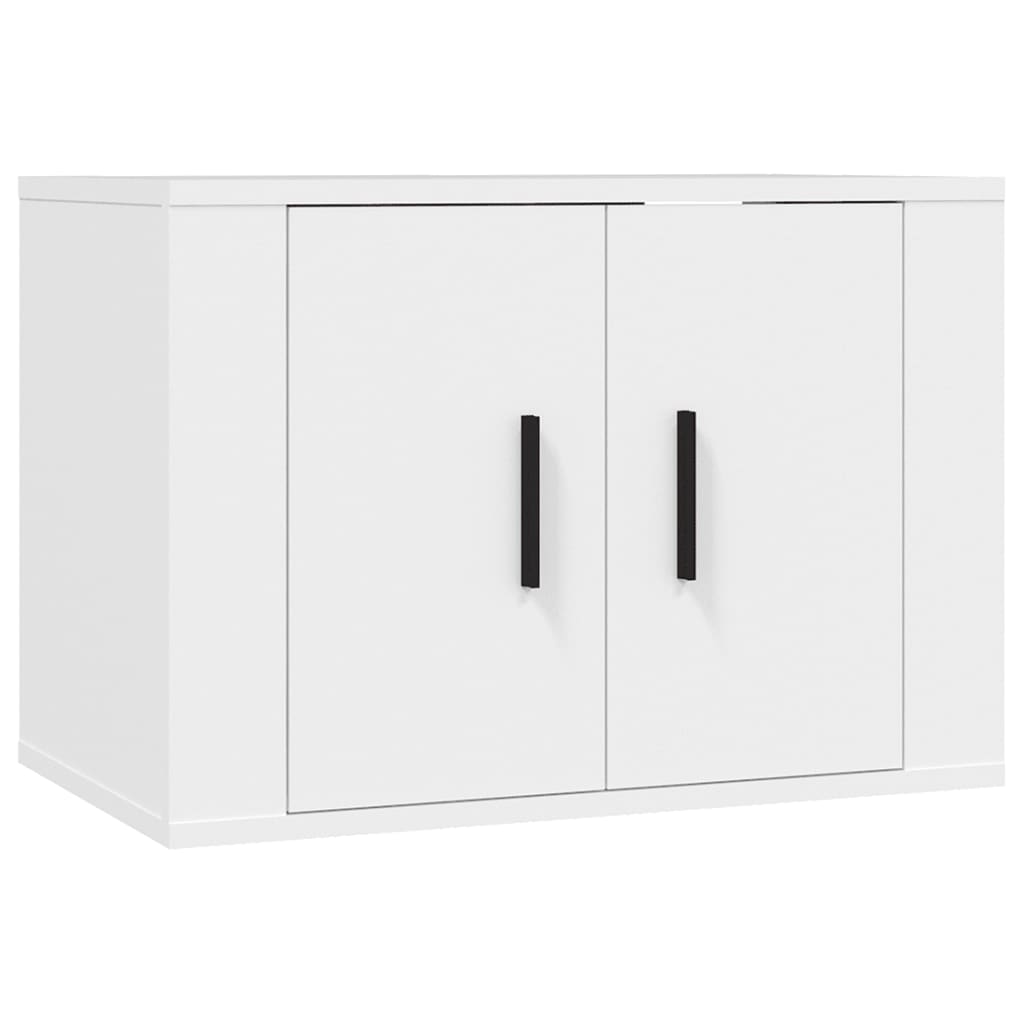 vidaXL Wall Mounted TV Cabinet White 57x34.5x40 cm